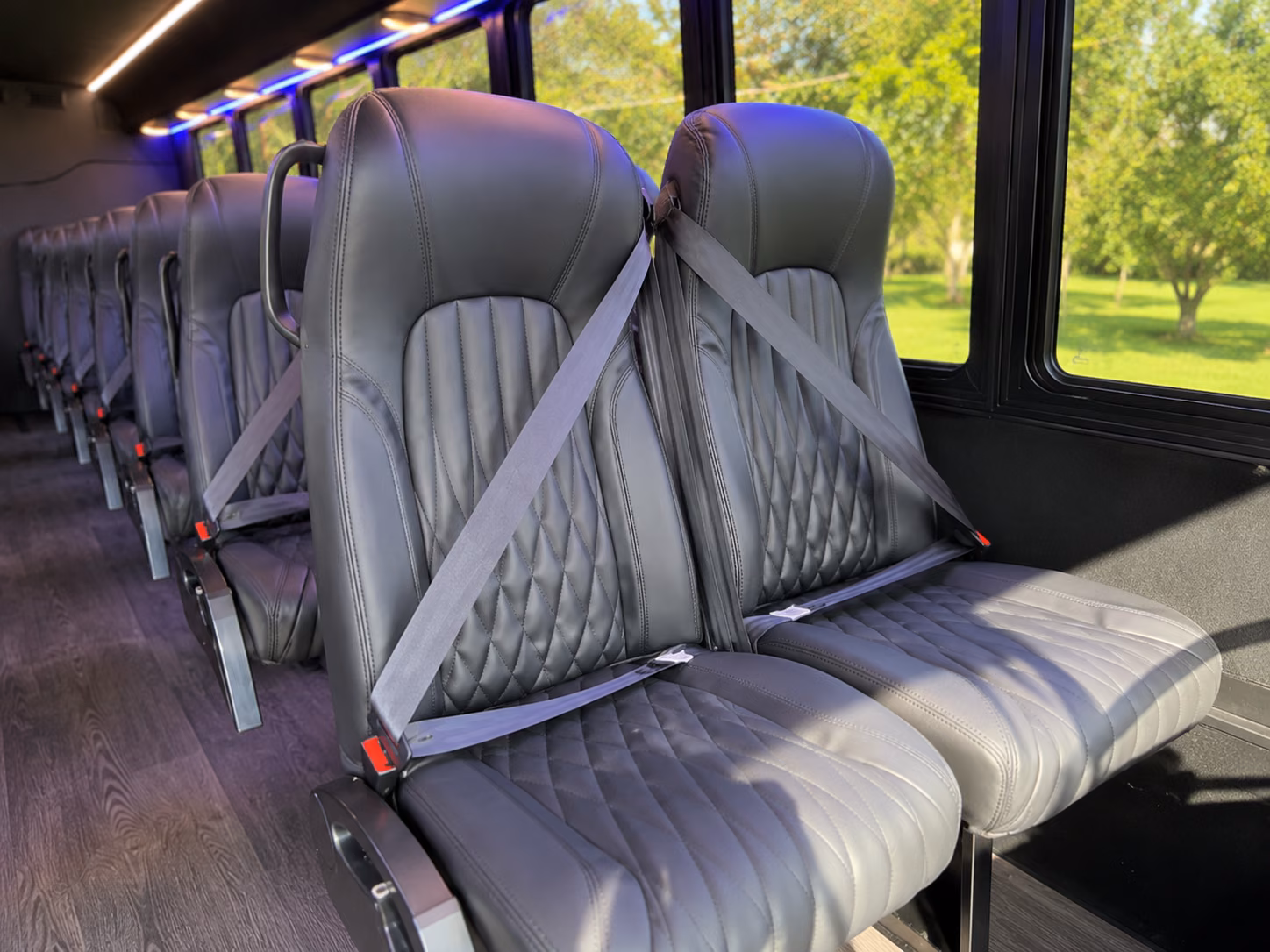 st george sporting event transportation onboard seating
